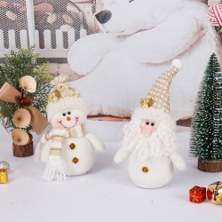 Christmas decorations  1pc Santa Snowman Doll, Christmas Decorations, Santa Claus, Snowman Doll, Christmas Ornament, Cute Christmas Decoration, Creative Gift